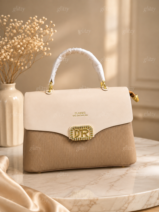 Exclusive classic brand premium handbag with boxed packaging