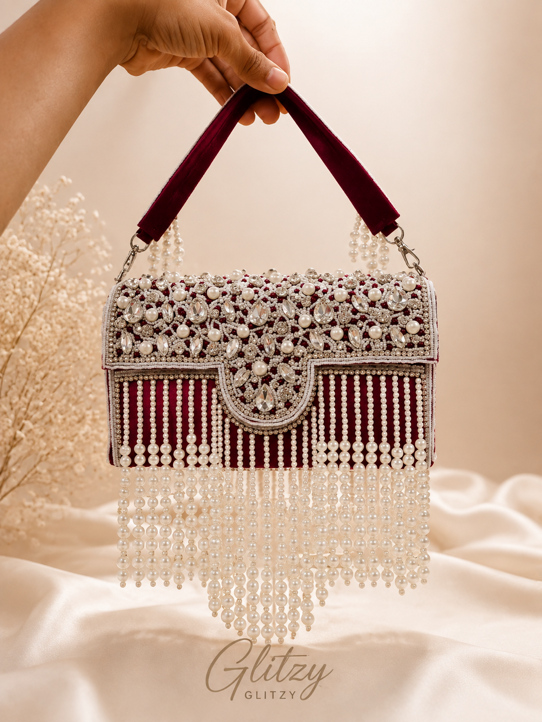Exclusive gorgeous indian Joypuri collection party bridal handbag in BD | Glitzy