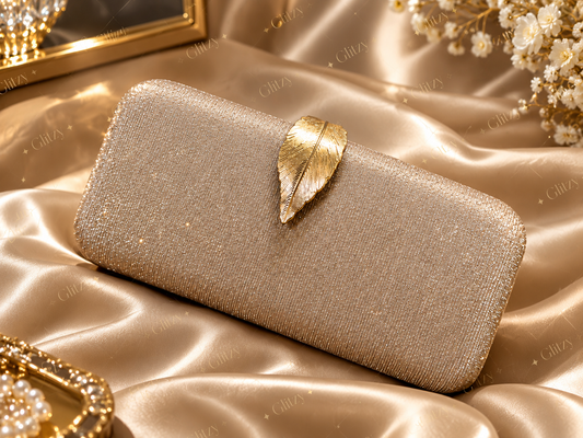 Gorgeous evening bridesmaid party purse | Golden color