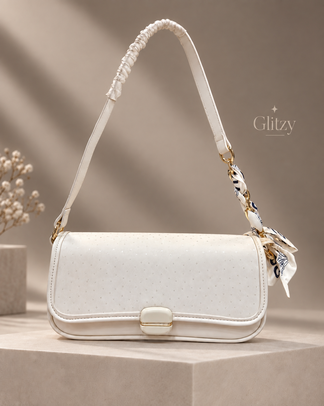 MISS ALITA Ladies Handbag & Shoulder Bag for Women with Scarf - Glitzy BD⁠