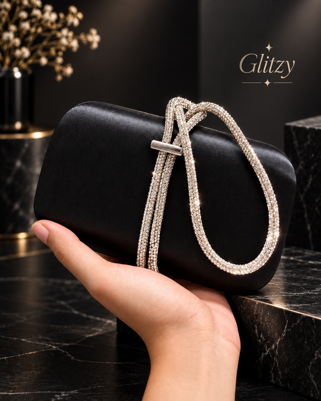 Unique European style premium looking evening clutch | GLITZY