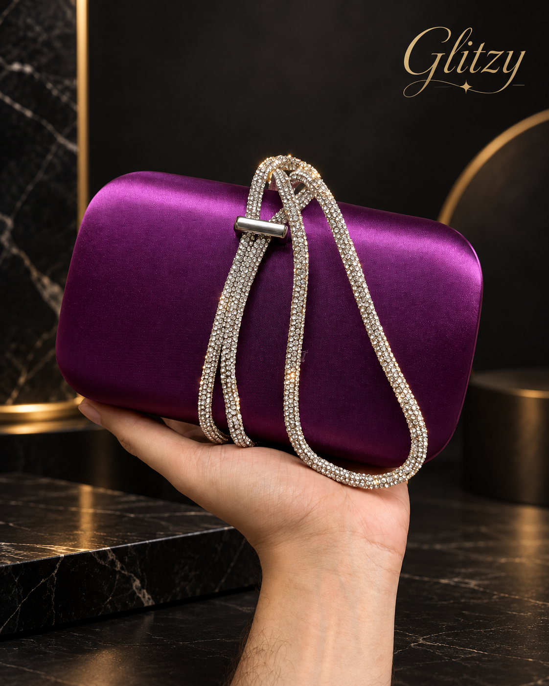 Unique European style premium looking evening clutch | GLITZY