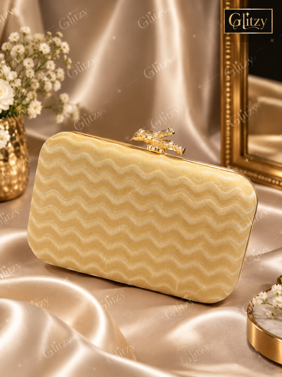 Fashionable simple and classy evening clutch