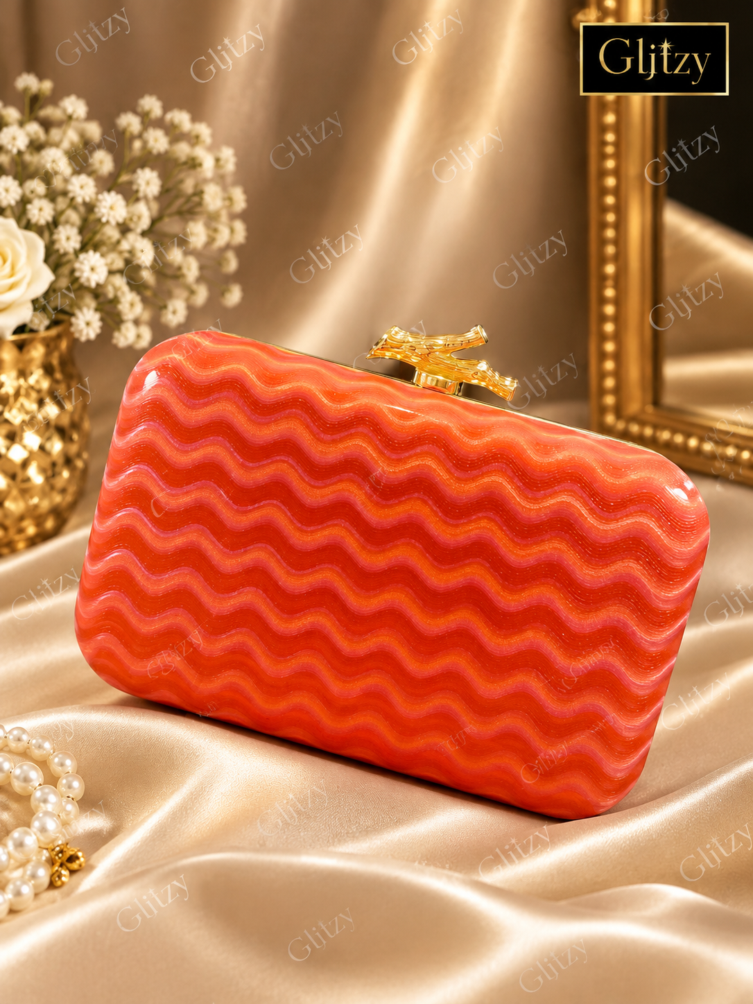 Fashionable simple and classy evening clutch