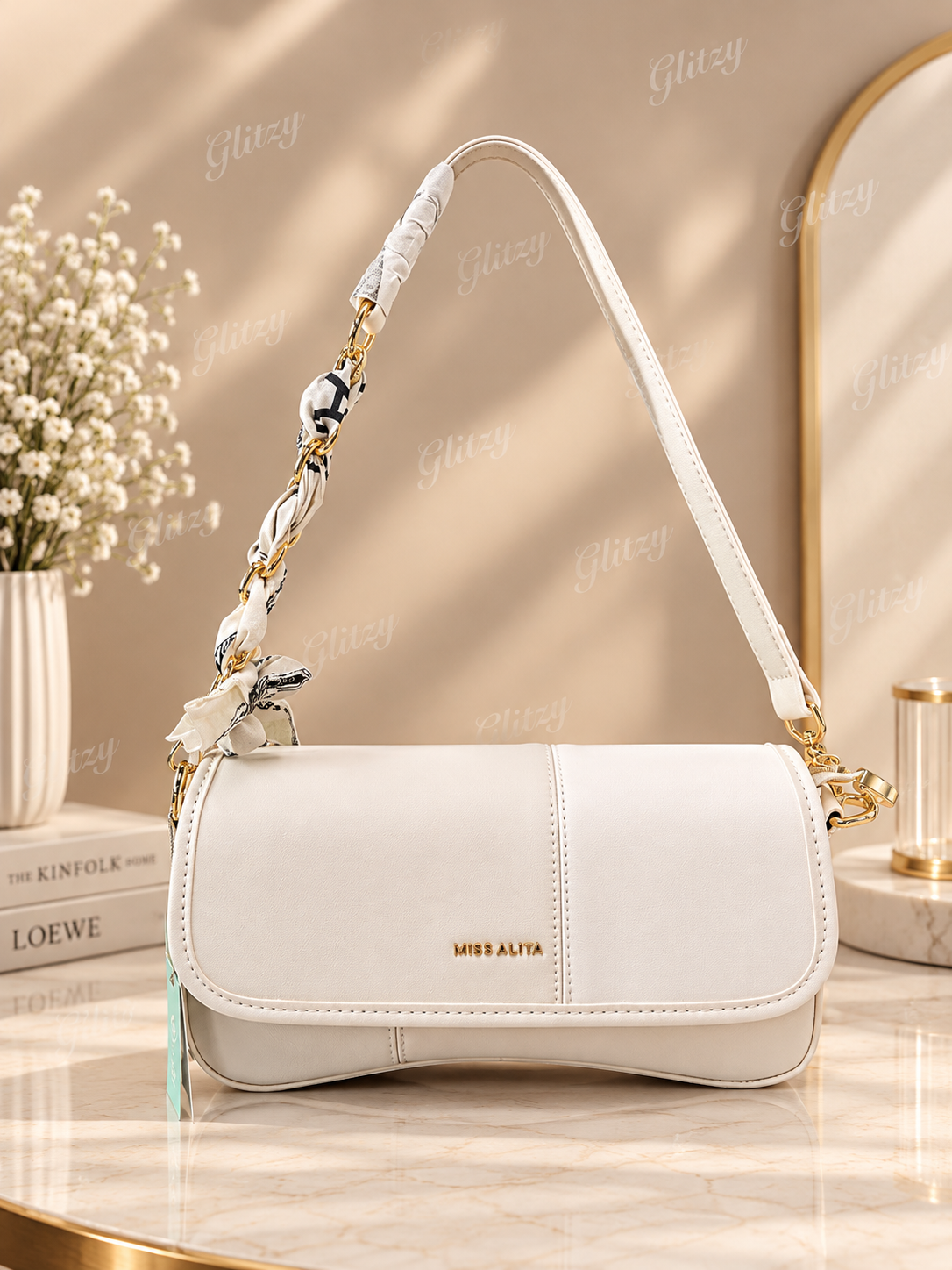 MISS ALITA premium fashionable and trendy shoulder bag with Long Strap | Glitzy